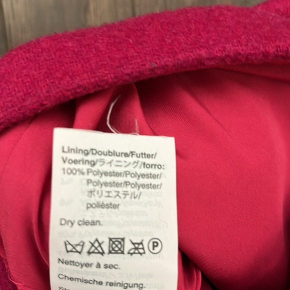 J Crew Factory hot pink wool pencil skirt - Picture 4 of 4